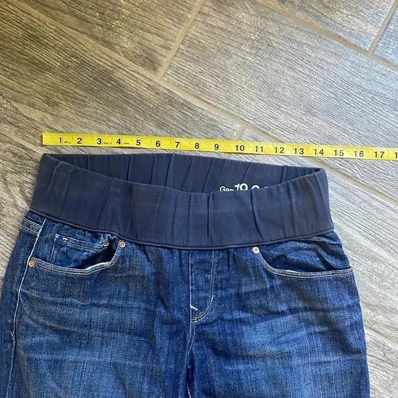 Gap 1969 demi panel sexy boot jeans Maternity size 6R Stretch Maternity - Picture 5 of 14